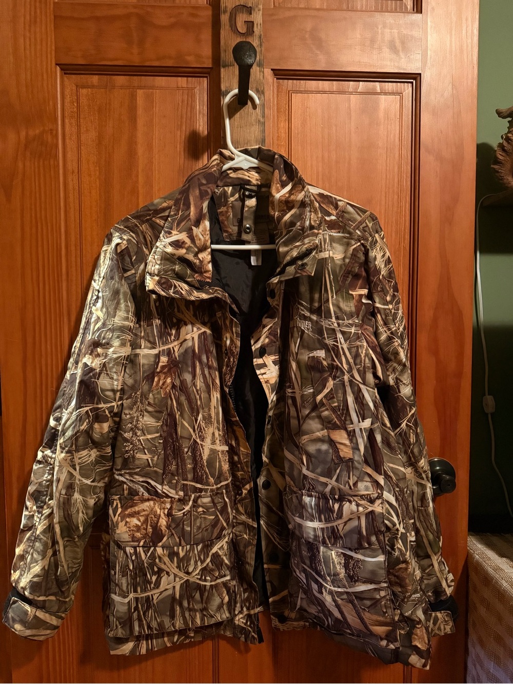 Men's Insulated Camo Puffer Jacket - Brown/Green Camo